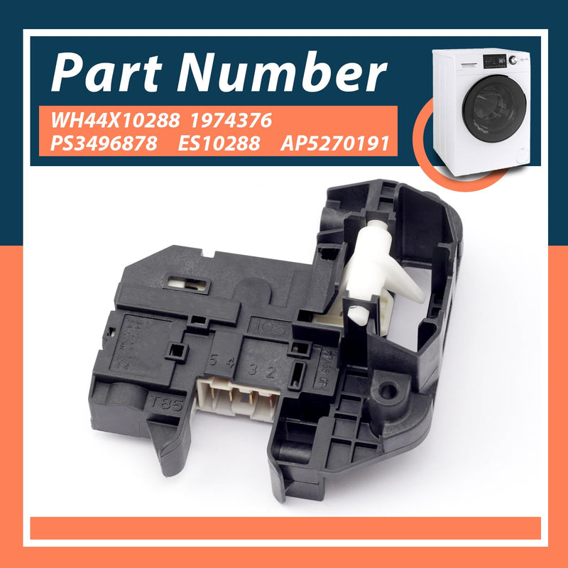 [Australia - AusPower] - WH44x10288 Washer Lid Lock Switch Compatible with GE Washers, WH44X10288 Door Latch for 2671532211 36371542410 GTUP240GM0WW etc most models, Parts for 1974376 ES10288 PS3496878 AP5270191 