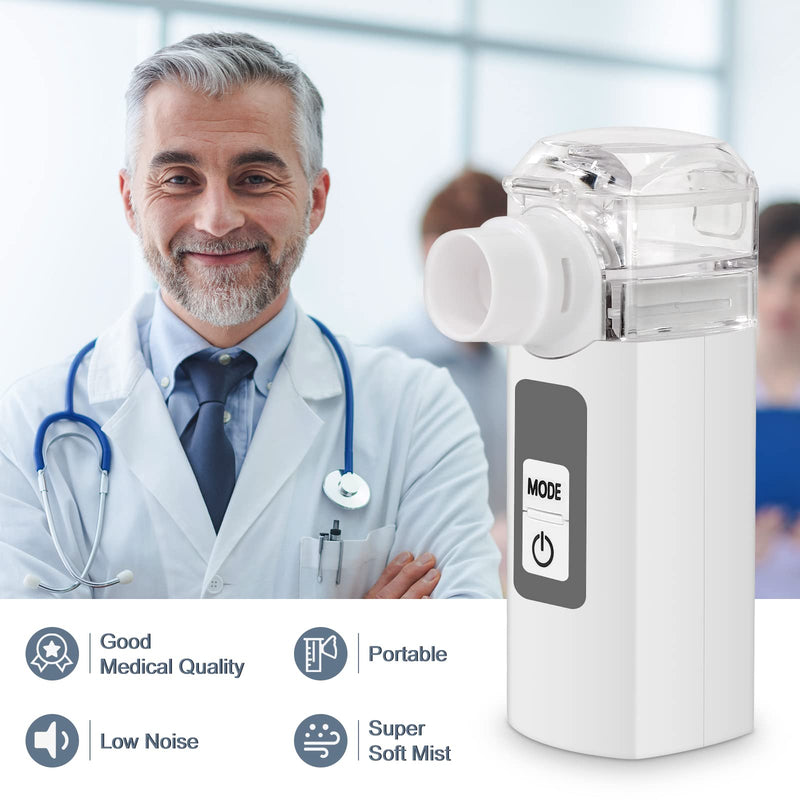 [Australia - AusPower] - Handheld Nebulizer，Portable Steam Inhalers Nebulizer Machine,Personal Steam Atomizer of Cool Mist for Adults and Kids with 1 Set Accessories 