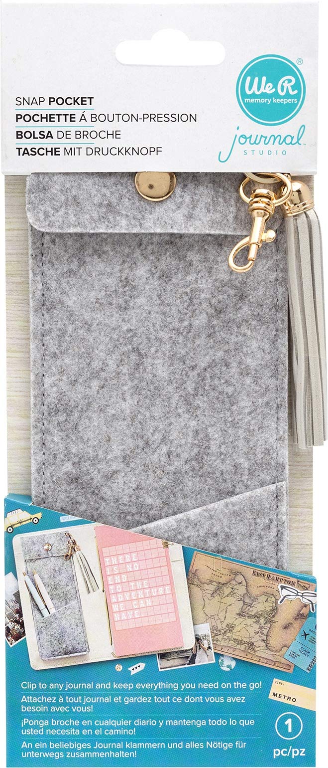 [Australia - AusPower] - We R Memory Keepers 0633356605300 Storage Journaling-Attachable Pencil Snap Pocket, Multicolor 