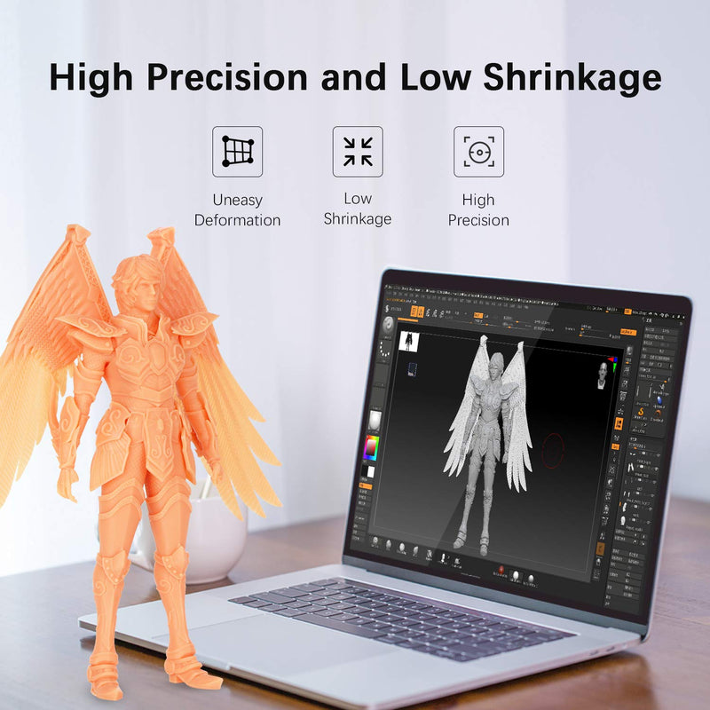 [Australia - AusPower] - ANYCUBIC Resin 3D Printer Rapid Resin, 355nm-410nm UV Cure Photosensitive Resin for SLA/LCD Printing Liquid, Photon Fast Curing,Jewelry Anime Figure Design, High Precision, 500g Beige 