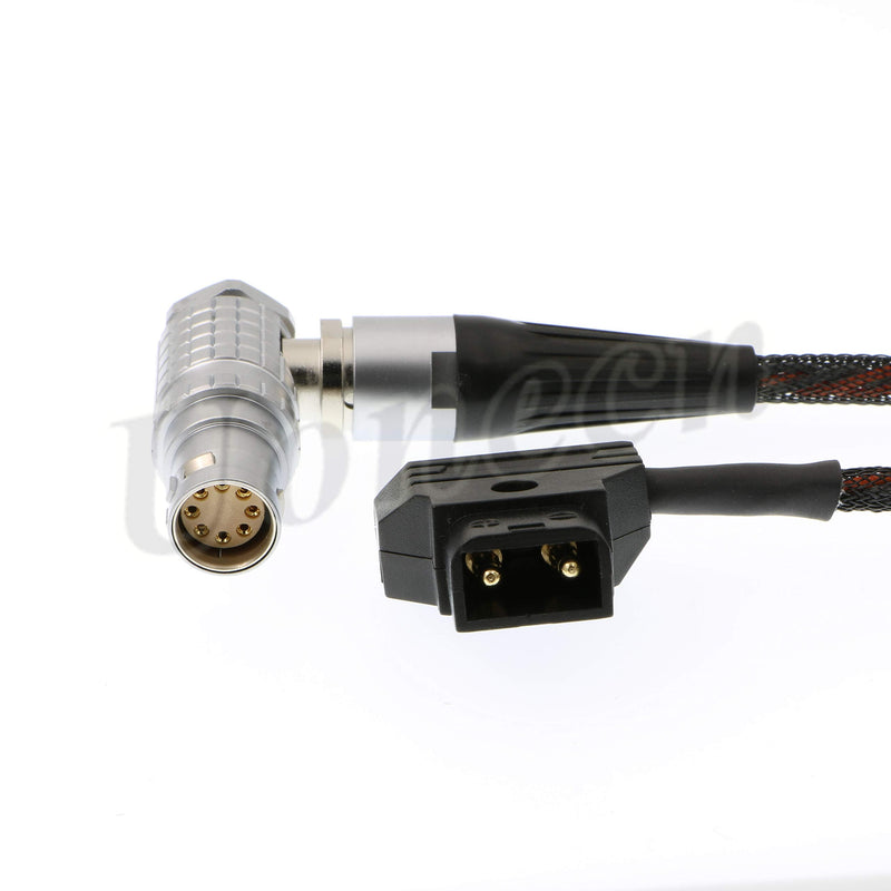 [Australia - AusPower] - Uonecn Right Angle 8 Pin Female to D-tap Flexible Power Cable for Arri Alexa Mini Camera 