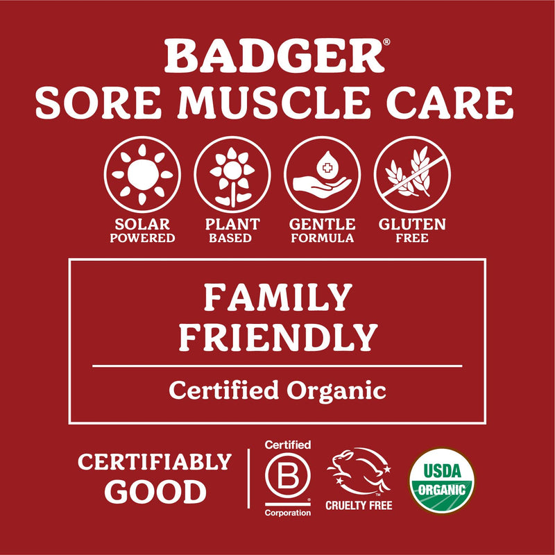 [Australia - AusPower] - Badger - Deep Tissue Massage Oil, Ginger with Arnica & Cayenne, Certified Organic Massage Oil, Warm & Soothe, Massage Oil for Sore Muscles, Essential Oils, 4 oz 