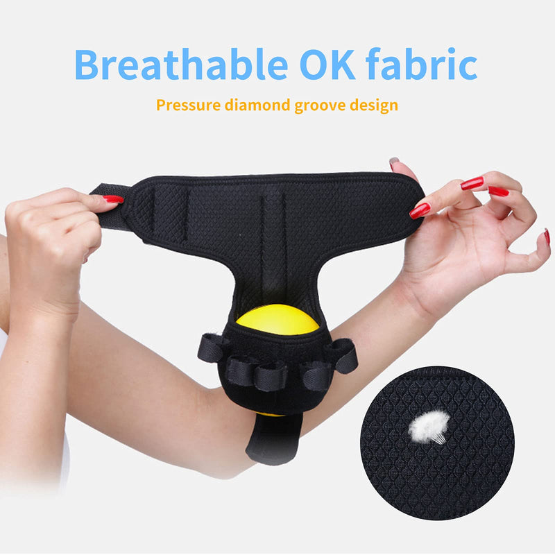 [Australia - AusPower] - Anti-spasticity Ball Splint Hand Finger for Hand Stroke Hemiplegia Finger Recovery Spasm Dystonia Hemiplegia Finger Training Hand Functional Impairment for Children and Men and Women Small 