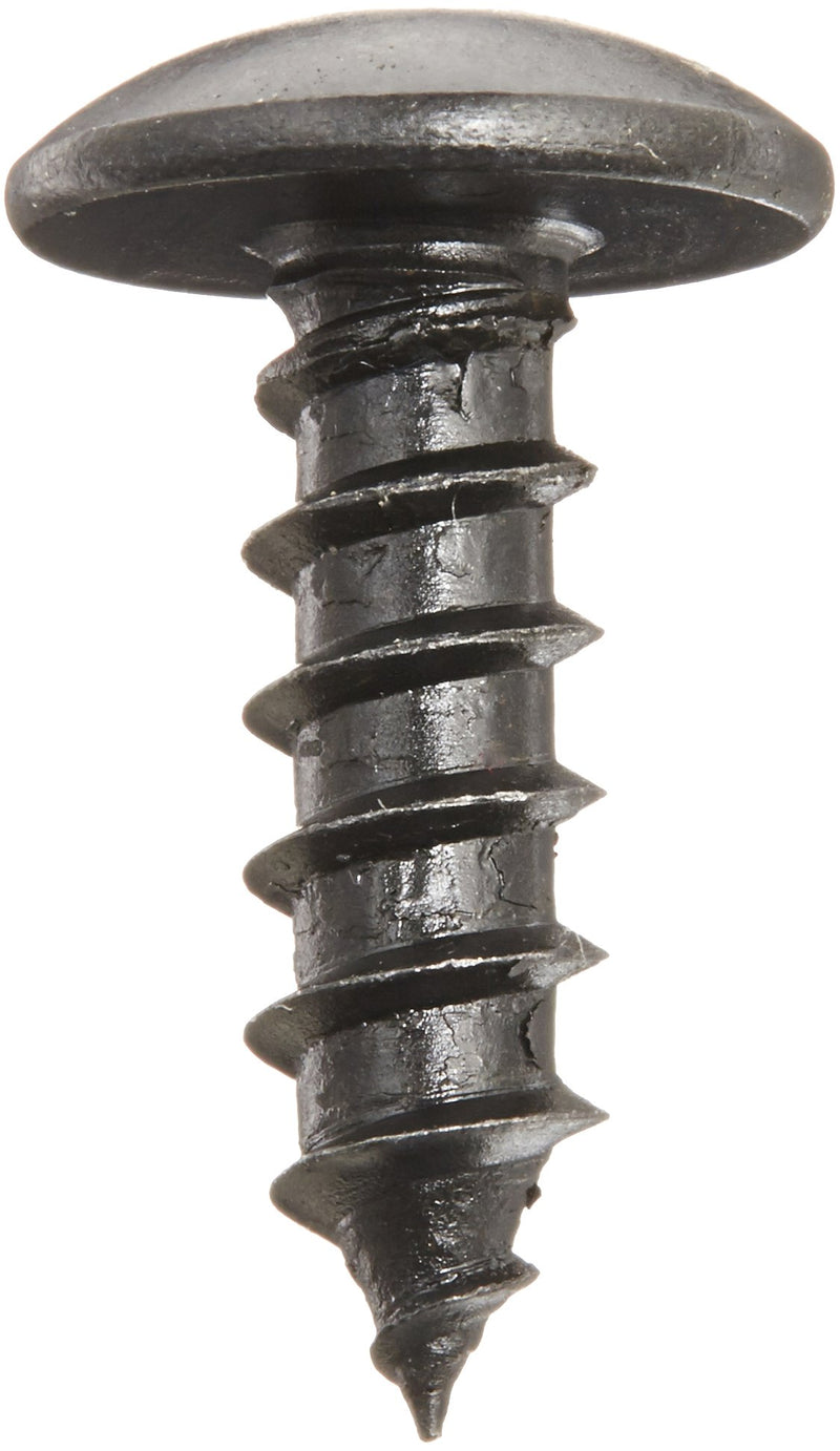 [Australia - AusPower] - Steel Sheet Metal Screw, Black Oxide Finish, Truss Head, Phillips Drive, Type A, #10-12 Thread Size, 5/8" Length (Pack of 100) 