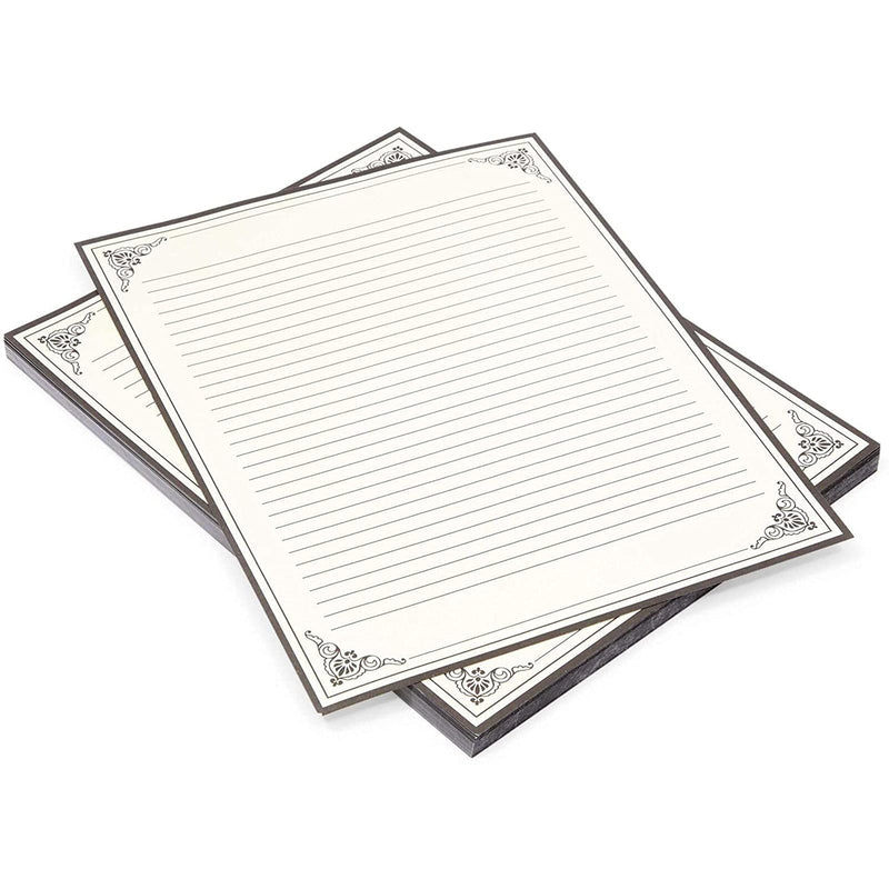 [Australia - AusPower] - Vintage Lined Stationery Paper for Writing Letters (8.5 x 11 In, 96 Sheets) 