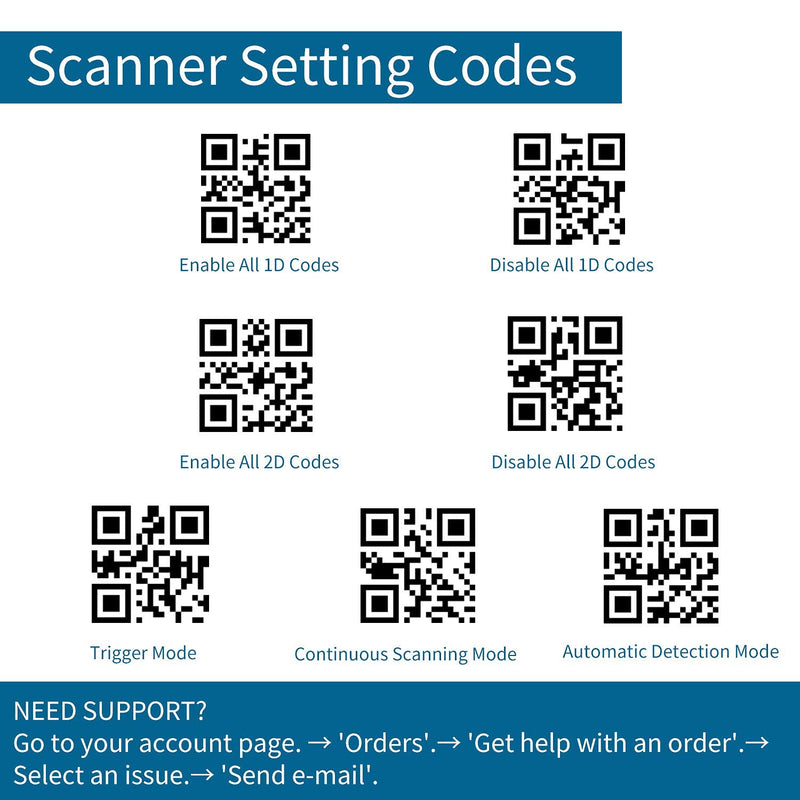 [Australia - AusPower] - Alacrity 2D QR Wireless Barcode Scanner with Stand, 2.4GHz Wireless & Wired USB Hands Free Barcode Reader for Industry, Retail, Logistics, Warehouses, 6709DA. 2D 2.4GHz Wireless 