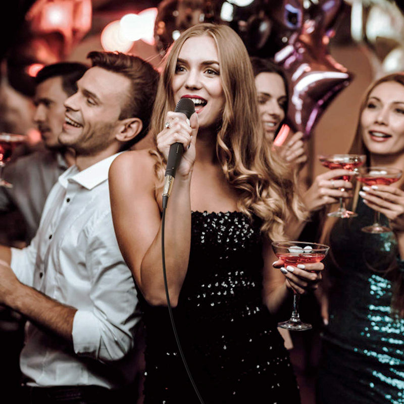 [Australia - AusPower] - TONOR Dynamic Karaoke Microphone for Singing with 16.4ft XLR Cable, Metal Handheld Mic Compatible with Karaoke Machine/Speaker/Amp/Mixer for Karaoke Singing, Speech, Wedding and Outdoor Activity 