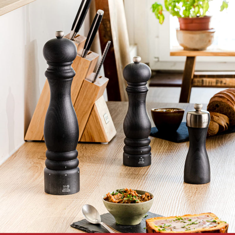 [Australia - AusPower] - Peugeot - Paris u'Select Manual Pepper Mill - Adjustable Grinder - Beechwood, Graphite Finish 30cm - 12in 