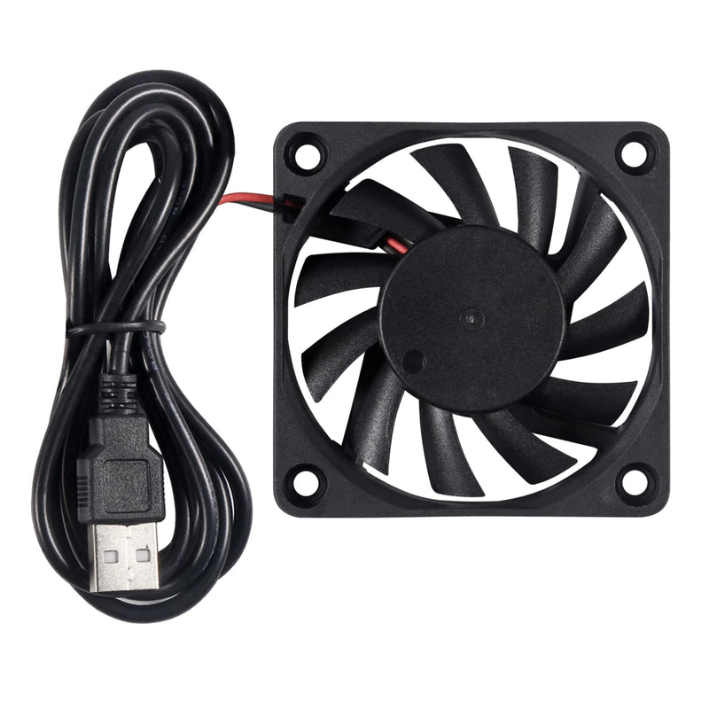 [Australia - AusPower] - DWEII 4-Pack USB Brushless Cooling Fan 60mm x 10mm USB Fan 5V DC Brushless Cooling Fan 6010 for Brushless DC Computer CPU Heat Sink Cooling Cooler Fan 