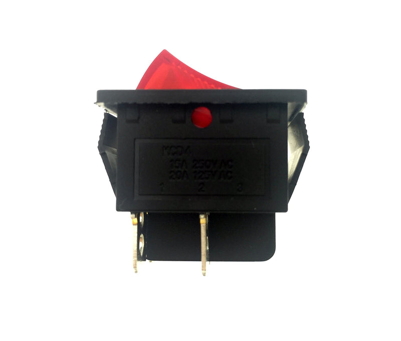 [Australia - AusPower] - Red Light 4 Pin DPST ON/Off Snap in Rocker Switch 16A/250V 20A/125V AC 