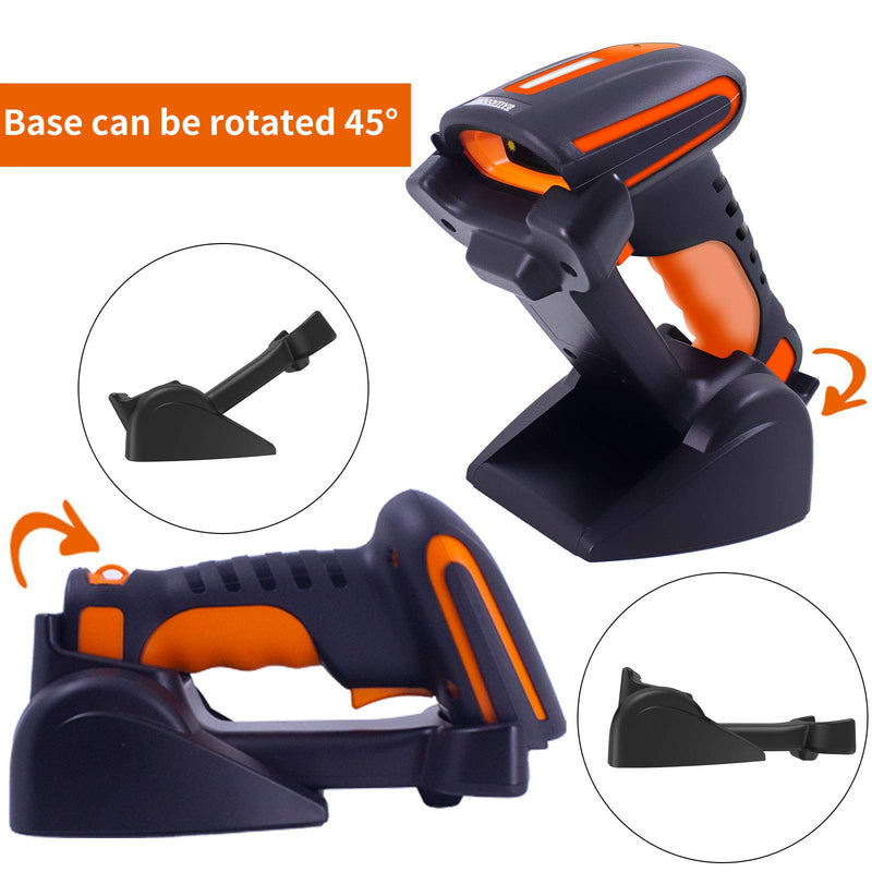 [Australia - AusPower] - Symcode Bluetooth 2D QR Barcode Scanner with Stand,Industrial Dustproof and Waterproof 3 in 1 Compatible with Bluetooth & 2.4GHz Wireless & Wired Connection with Vibration Alert 