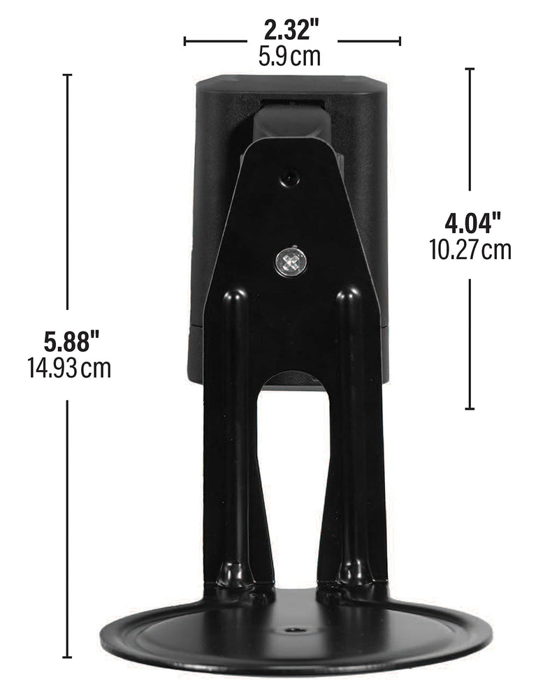 [Australia - AusPower] - Sanus Speaker Wall Mount for Sonos Era 100™ - Swivel & Tilt Speaker Mount with Easy 15-Minute Install - Single Black Sonos Speaker Mount 