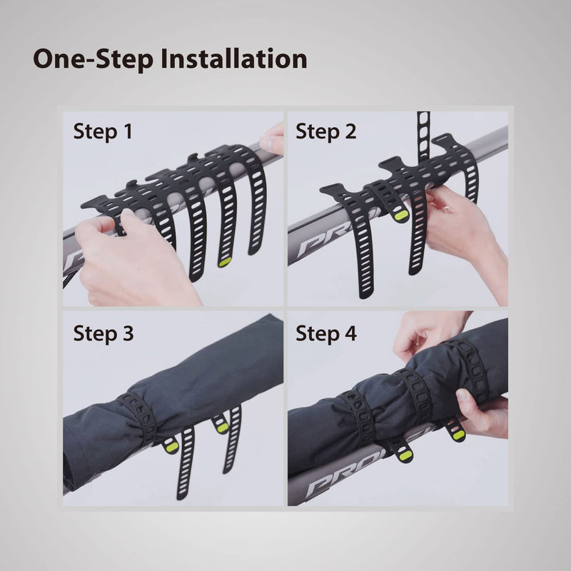[Australia - AusPower] - 【Bone】 Universal Bike Strap Holder for Waterbottle, Raincoat, Supplies, Music Speaker, Cycling Accessories Strap for Mountain Road Bike, Camping Accessories for diameters 22mm-88mm 