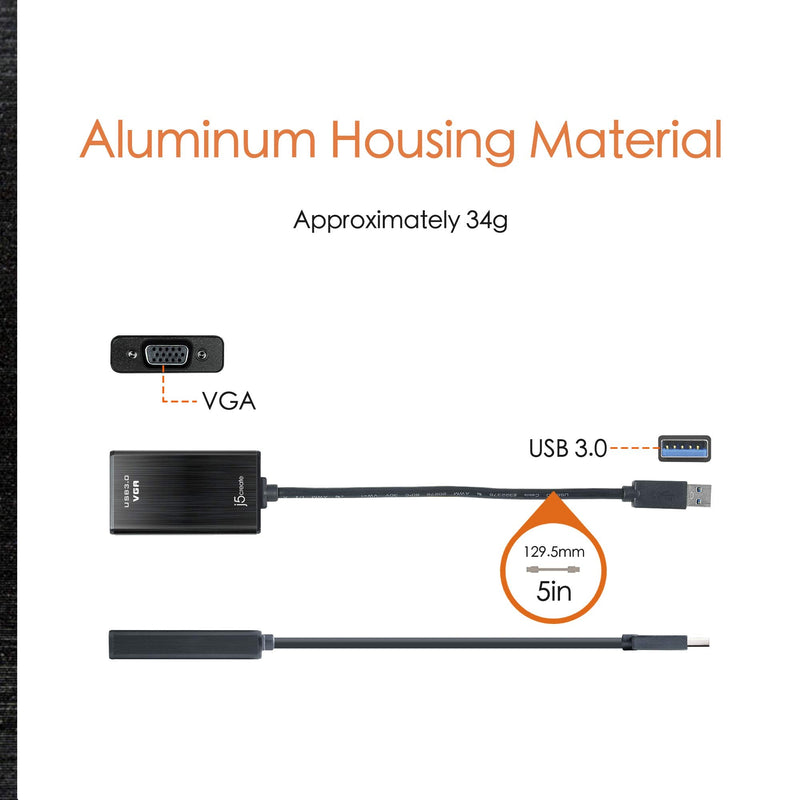 [Australia - AusPower] - j5create USB 3.0 to VGA Display Adapter without CE 