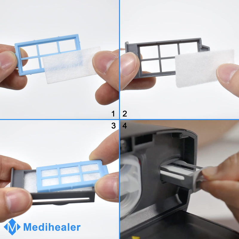 [Australia - AusPower] - 52PCS CPAP Filters for Dreamstation 2- Replacement Filters Compatible with Dreamstation 2: Includes 4 Preassembled Filters+ 22 Pollen Filters+ 22 Ultra-Fine Filters,Reusable Supplies by Medihealer. 