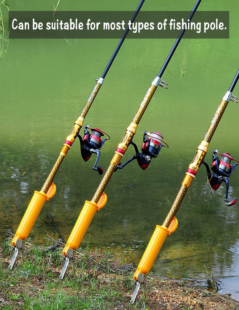 [Australia - AusPower] - CAIGAO Rod Holders for Bank Fishing, Fishing pole holder ground - 3 Pack 