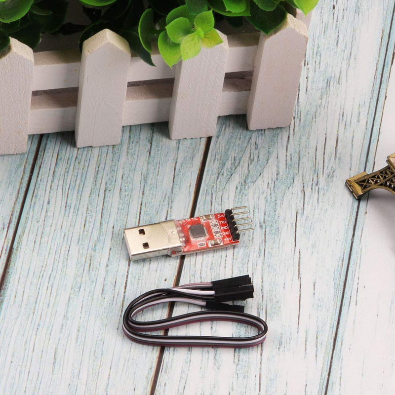 [Australia - AusPower] - Ximimark 4Pcs USB 2.0 to TTL UART 5PIN Module Serial Converter CP2102 STC PRGMR Free Cable 