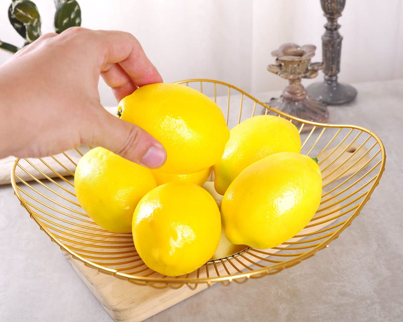 [Australia - AusPower] - IBWell Short Curved-Edge Modern Creative Stylish Single Tier Dish,Metal Iron Wire Fruit Vegetables Bread Decorative Stand Serving Bowls Basket Holder (Gold) Gold 
