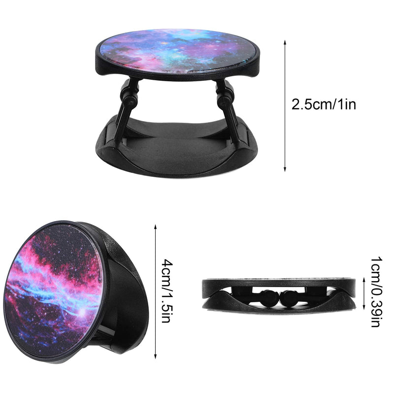 [Australia - AusPower] - 20 Pieces Sublimation Phone Holders Set Collapsible Phone Holders Phone Grip Blanks Self-Adhesive Sublimation Phone Holders for Smartphones and Tablets (Black and White) Black and White 