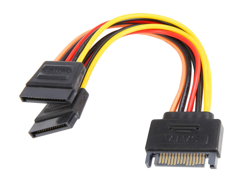 [Australia - AusPower] - Rosewill RCSC-18012 6" SATA Power Y Splitter Cables Male to Female 