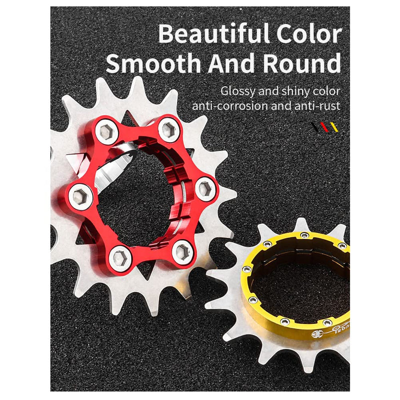 [Australia - AusPower] - Bibike Single Speed Conversion Kit 13T/14T/15T/16T/17T Single Speed Cassette Conversion Spacers Black Gold Red 