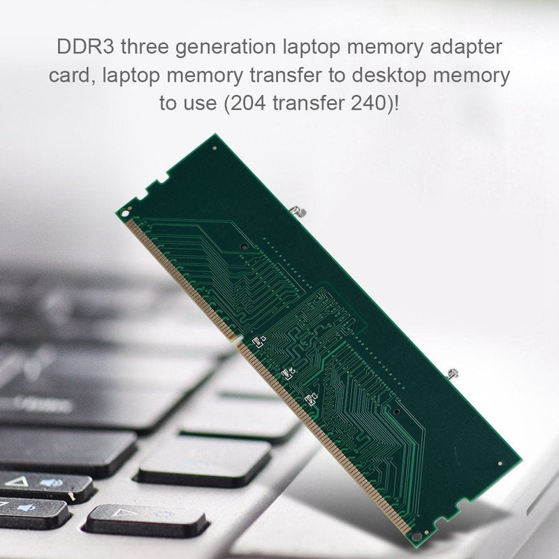 [Australia - AusPower] - ASHATA Memory Card Adapter, Laptop Memory to Desktop Memory Interface Transfer Card 200 to 240P Convert Adapter Card 