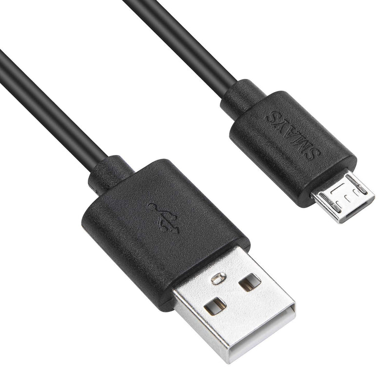 [Australia - AusPower] - Smays 4-Pack 25ft Security Camera Micro USB Extension Cable Compatible with YI Home Camera, Oculus Go, Blink Mini, Black 