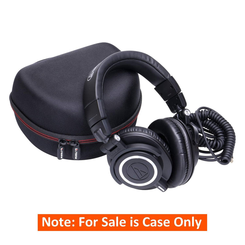 [Australia - AusPower] - LTGEM Storage Travel Protective Carrying Case for Audio-Technica ATH-M50X/M30x/M20X/M20xBT/M40x/M50xBT2/M60X/M70X/ATH-M50xSTS XLR Professional Studio Monitor Headphones(Black+Grey) Grey 