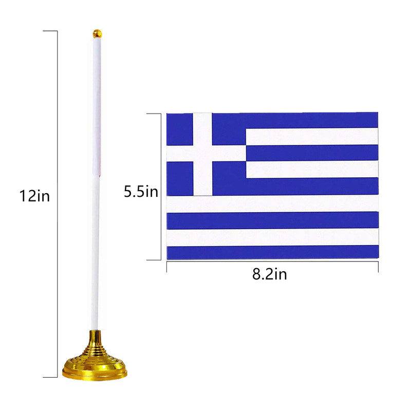[Australia - AusPower] - 24 Pieces Israel Desk Flags with Stands Base,Small Mini Deluxe Israeli Table Flags Set,8 x 5.5 inches Miniature Desktop Flags,Home Desk Decoration,Table Decorations,Festival Events Celebration 