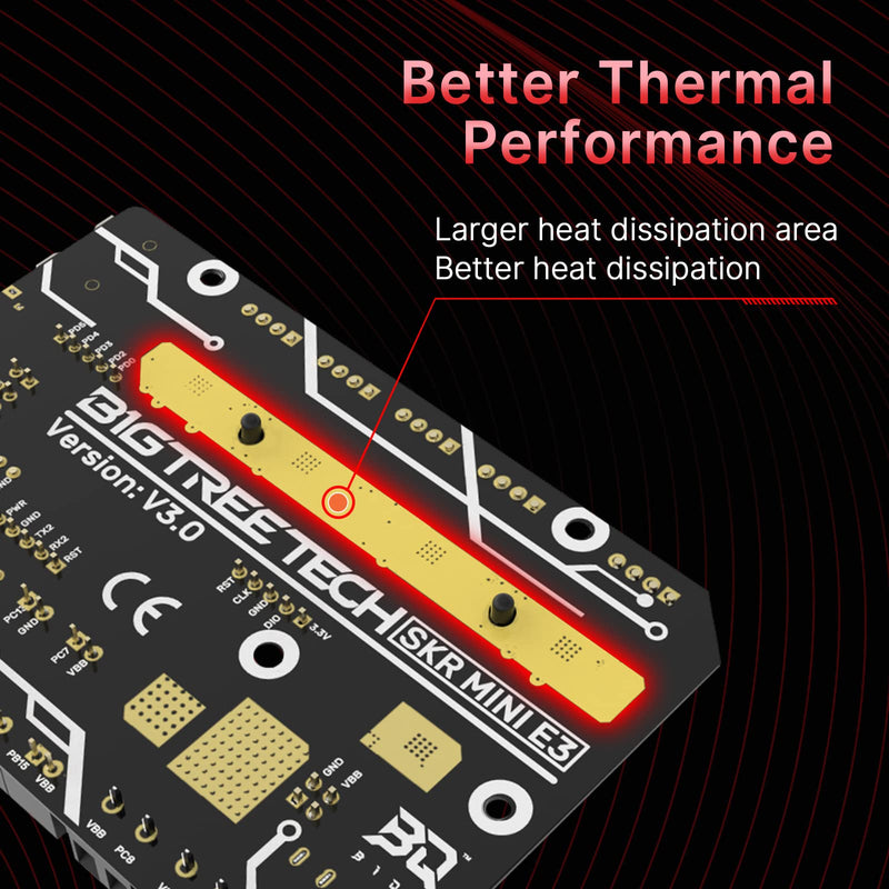 [Australia - AusPower] - BIGTREETECH SKR Mini E3 V3.0 Upgraded Silent Board Motherboard for Ender 3 Integrated with TMC2209 UART Stepper Motor Driver Based on V2.0 Compatible with Ender 3 Pro/5 3D Printer 