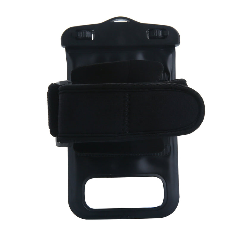[Australia - AusPower] - Waterproof Phone Holder Armband Case for Swimming Running Walking. Fits All Standard Size Phones up to 6.3inches- iPhone 11, 13 Pro Samsung Galaxy S. Android. Bonus Hi-Vis Armband and Neck Lanyard. Armband No Headphone Jack Black 