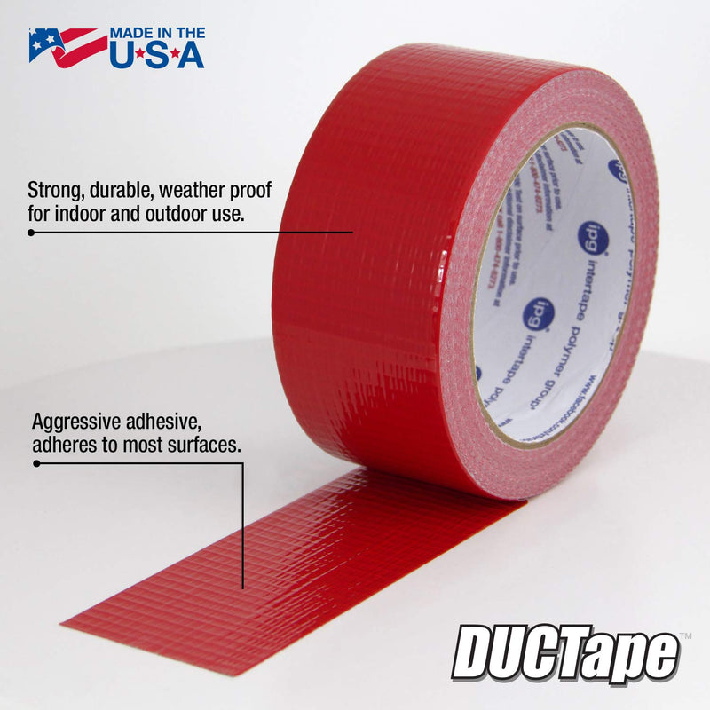 [Australia - AusPower] - IPG JobSite DUCTape, Colored Duct Tape, 1.88" x 20 yd, Red (Single Roll) 