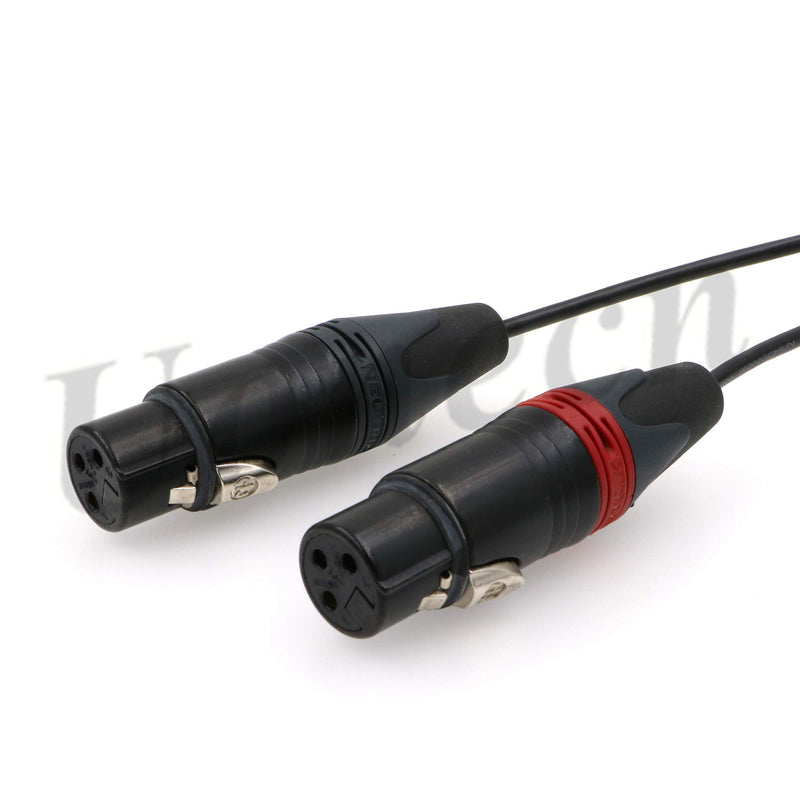 [Australia - AusPower] - ARRI Alexa Mini Camera Cable Two XLR 3 pin Female Plug to 00 Right Angle 5 pin Male Audio Input Cable 