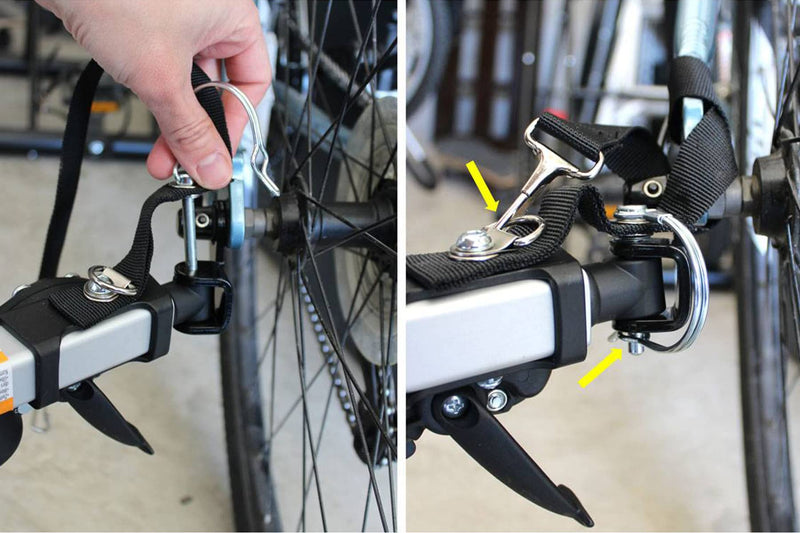[Australia - AusPower] - Flex Connector for Burley Bike Trailers Compatible with Round/Square Tow Arm (Strong Elastic TPU) Shock Absorption 