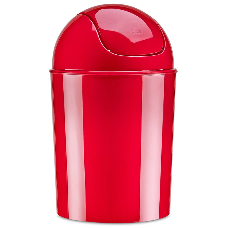 [Australia - AusPower] - Umbra Mini Waste Can, 1-1/4 Gallon with Swing Lid (Red) Red 