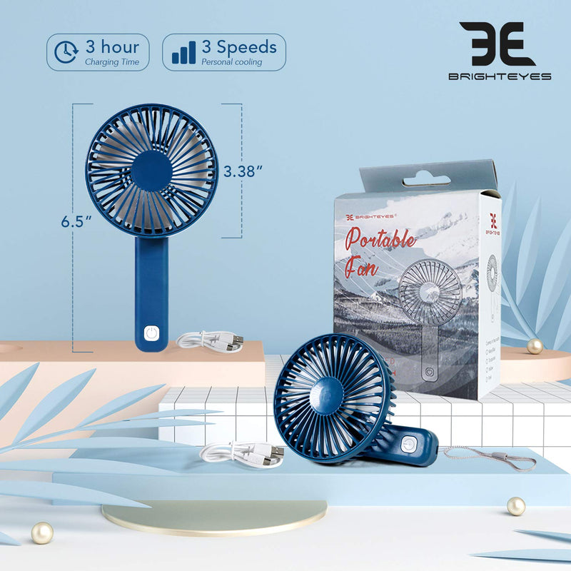 [Australia - AusPower] - Bright Eyes - Micro USB RECHARGEABLE Mini Handheld Fan with Adjustable Handle (Pink) Pink 