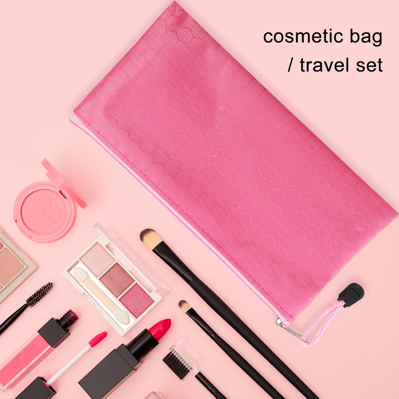 [Australia - AusPower] - EOOUT 24pcs Zipper Pencil Pouch Bulk, Waterproof Pencil Bag, Reusable Pencil Case Bulk, Zipper Bag for Office Supplies, Kids, Travel Accessories Stationery 12 Colors 