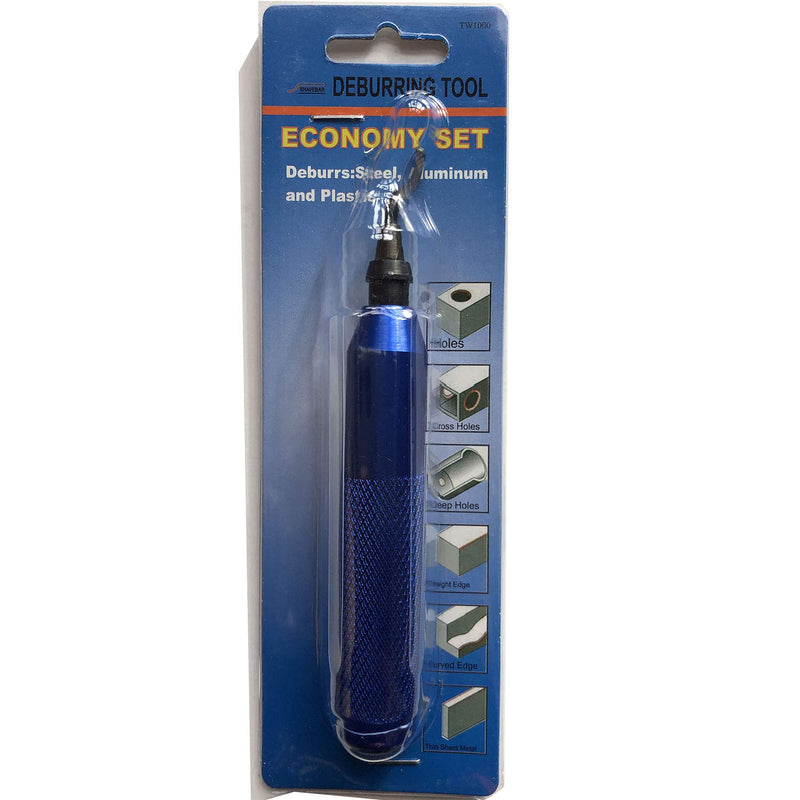 [Australia - AusPower] - MAVAST Deburring Tool with 21 High-Speed Steel Blades (Blue) Blue 