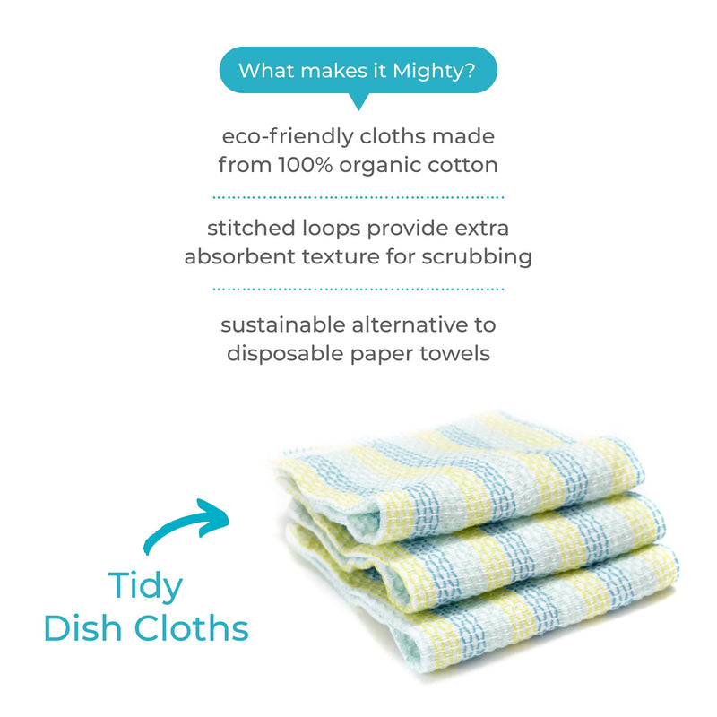 [Australia - AusPower] - MightyFix Paper Towel Alternatives Set | Reusable Compostable Swedish Dish Cloths, Super Absorbent Dish Cloths, E-Cloth Window Cleaner | Zero Waste Gift (9 -Piece Set) 