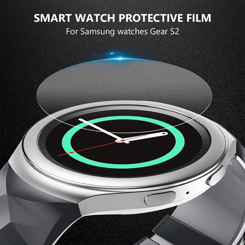 [Australia - AusPower] - YCDC 3 PACK Screen Protector for Samsung Gear S2 Smart Watch, Waterproof Tempered Glass Screen Protector, Anti-Scratch, Anti- fingerprint,9H Hardness HD Screen Protector Film Samsung Gear S2 *3 