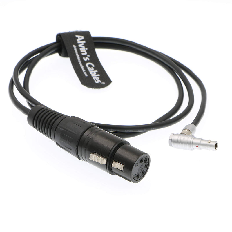[Australia - AusPower] - Alvin's Cables Arri Alexa Mini Audio Cable 00 5 Pin Male Right Angle to XLR 5 Pin Female 