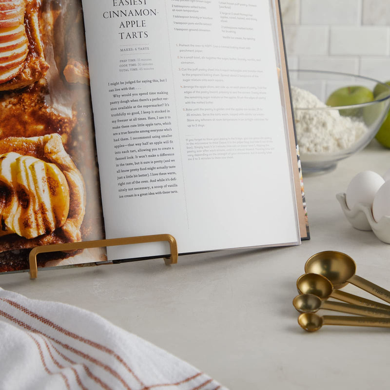 [Australia - AusPower] - Gold Stand for Display, Cookbook Recipe Holder, Picture Easel Stand (5 x 5.75 in, 2 Pack) 