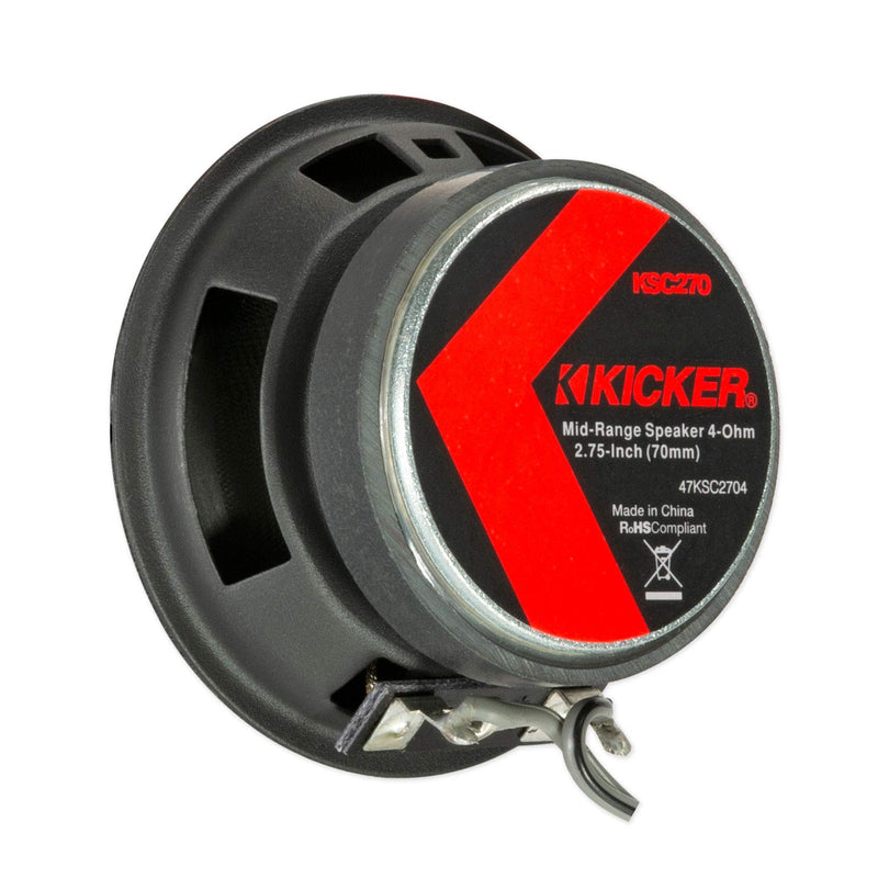[Australia - AusPower] - KICKER 47KSC2704 KSC Series Midrange 2 3/4 Inch 15 to 50 Watts RMS Power Factory Replacement Coaxial Car Audio Sound System Speakers (Pair) 