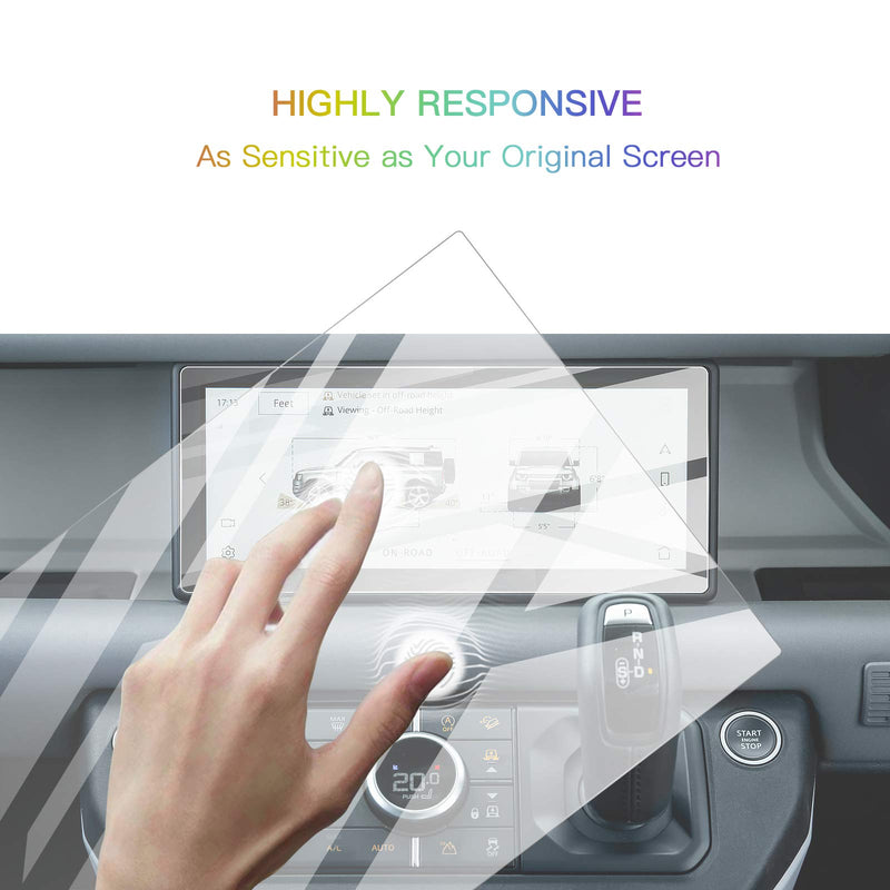[Australia - AusPower] - Screen Protector Foils for 2020 2021 2022 Land Rover Defender 90 110 10In Navigation Display Tempered Glass 9H Hardness Anti Scratch & Glare HD Clear LCD GPS Touch Screen Protective Film 
