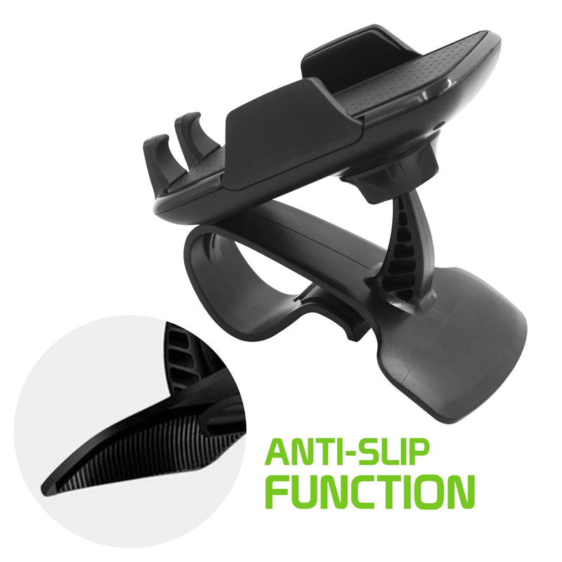 [Australia - AusPower] - Cellet Cell Phone Holder Adjustable Car Dashboard Smartphone Clip In Mount Compatible for iPhone 13 Pro 12 Pro Max Mini SE Galaxy S21 Ultra 5G S20 S10 Note 20 10 9 Google Pixel 5 4a 3 LG Motorola DASHBOARD PHONE CRADLE 
