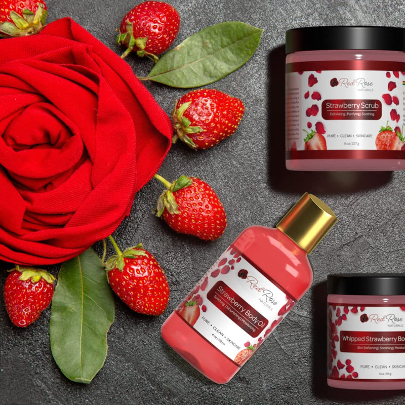[Australia - AusPower] - Red Rose Naturals Strawberry Body Oil 