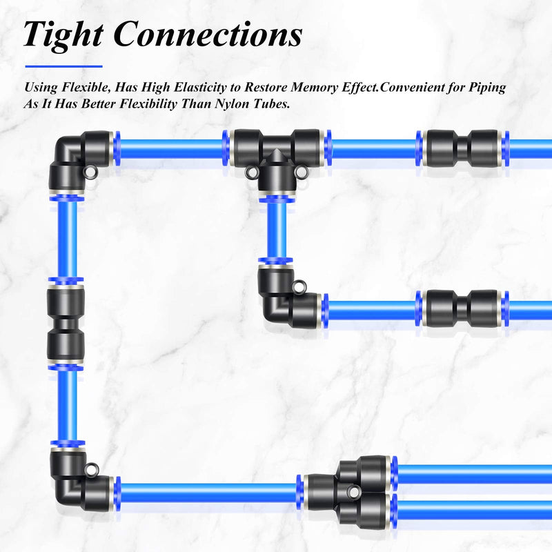 [Australia - AusPower] - TAILONZ PNEUMATIC Blue 6mm OD 4mm ID Polyurethane PU Air Hose Pipe Tube Kit 10 Meter 32.8ft 6mm OD/32.8Ft/10Meter 1 