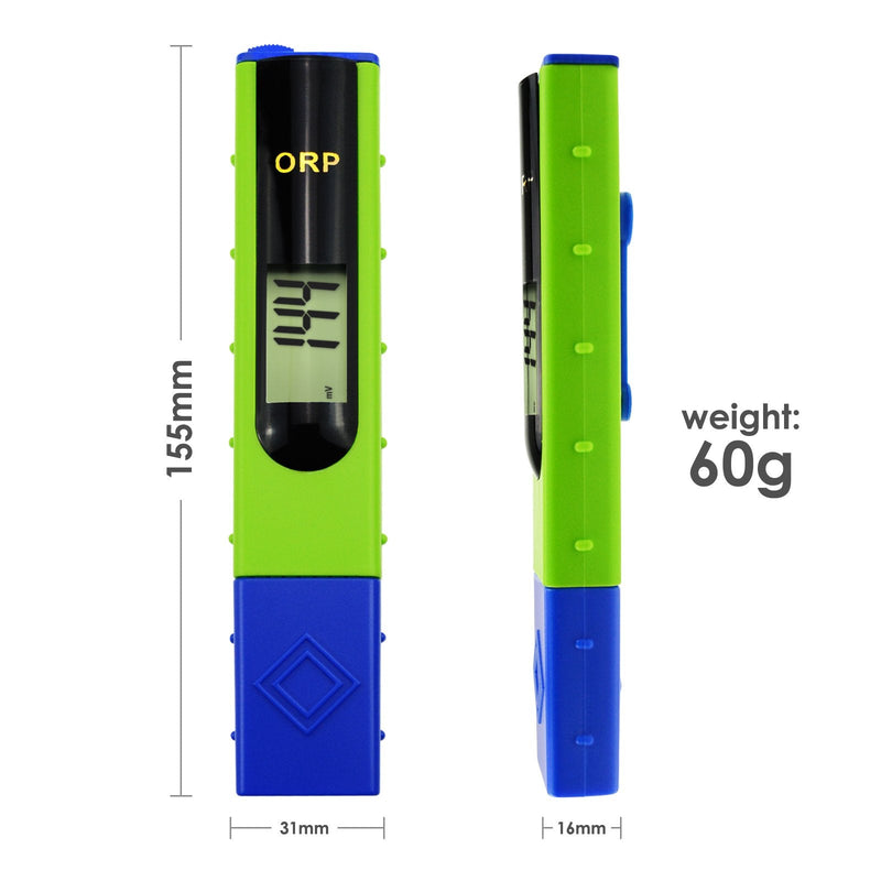 [Australia - AusPower] - ORP Redox Meter -1999~1999mV Oxidation Reduction Potential Tester with 256mV ORP Calibration Buffer for Water Testing, Aquarium, Research Laboratory (ORP-228 Meter+Calibration Powder) ORP-228 Meter+Calibration Powder 