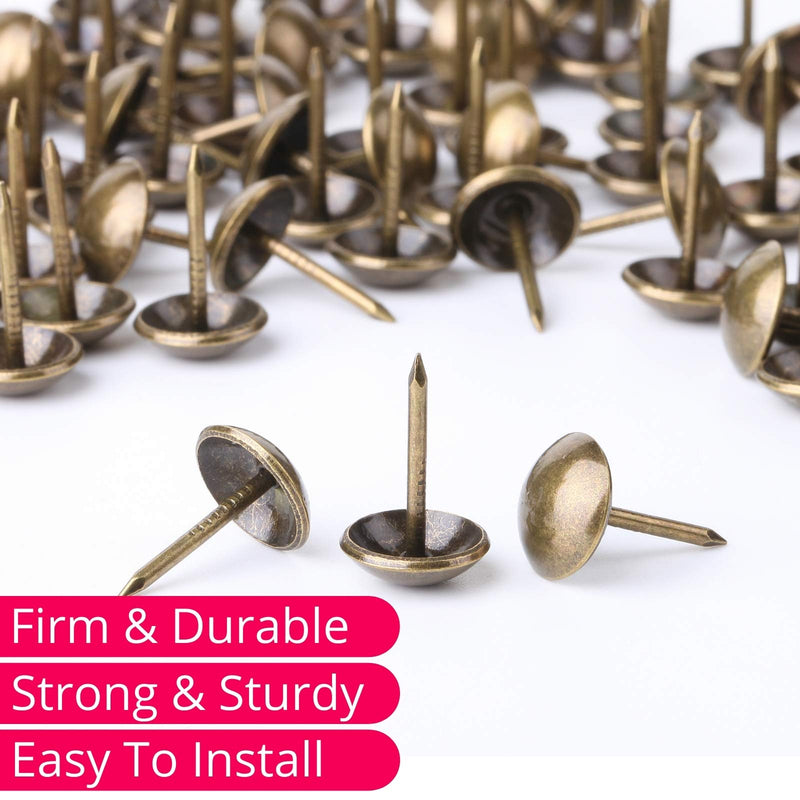 [Australia - AusPower] - Mr. Pen- Upholstery Tacks, 100 Pack, Furniture Tacks, Decorative Nail Heads, Upholstery Tacks for Furniture, Decorative Tacks, Upholstery Pins, Upholstery Nails, Antique Furniture Brass Tacks 