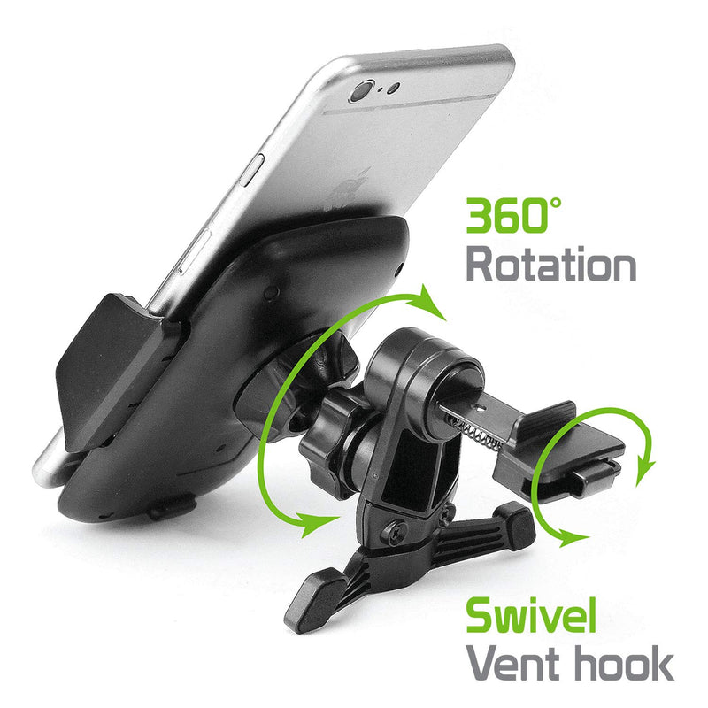 [Australia - AusPower] - Cellet Vehicle Air Vent Phone Holder One Touch Universal Cradle Compatible With iPhone 11 Pro Max Xr Xs Max Xs X SE 8 Plus 7 6S Note 10 5G 9 8 Galaxy S10 5G S10 S10e S10+ J2 S9 S8 Pixel 4 3 XL 